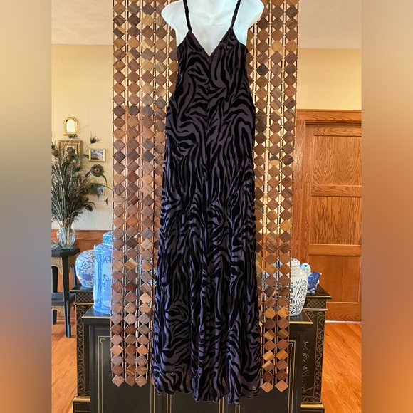 NWT$425 Jade X Johnny Was Twilight Silk Maxi Eggplant SMALL - Picture 2 of 12